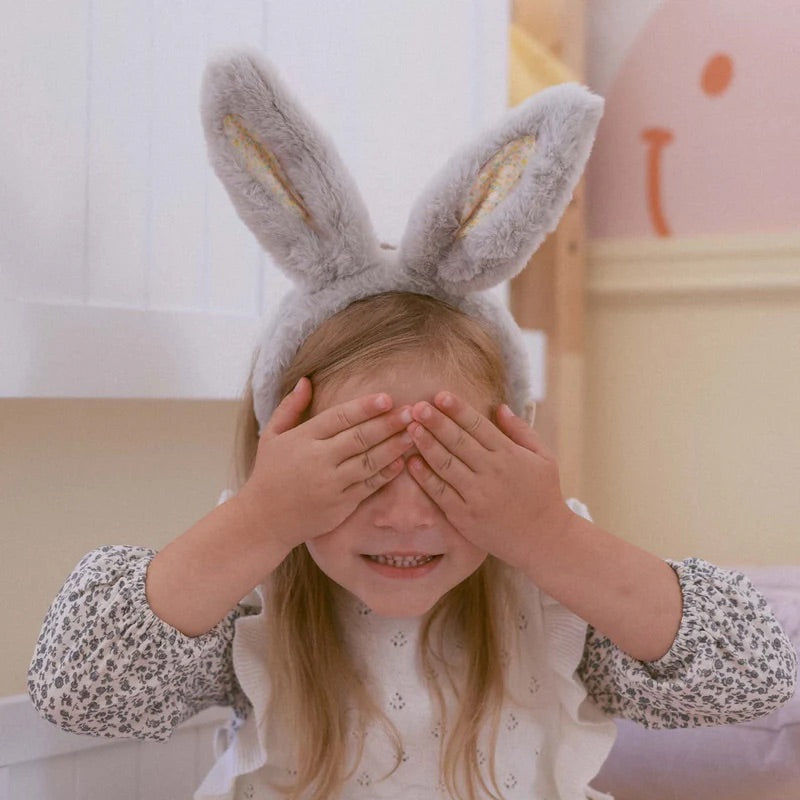 Fluffle Bunny Ear Headband I Smoke