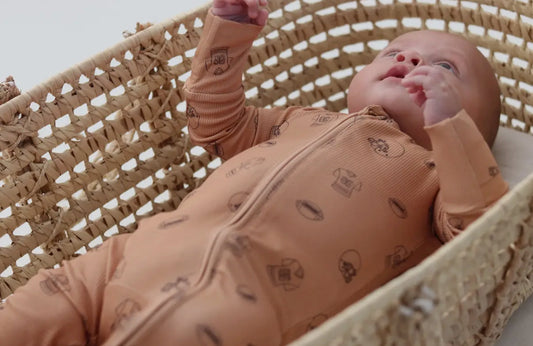 Bamboo Zip Pajama | Little Linebacker