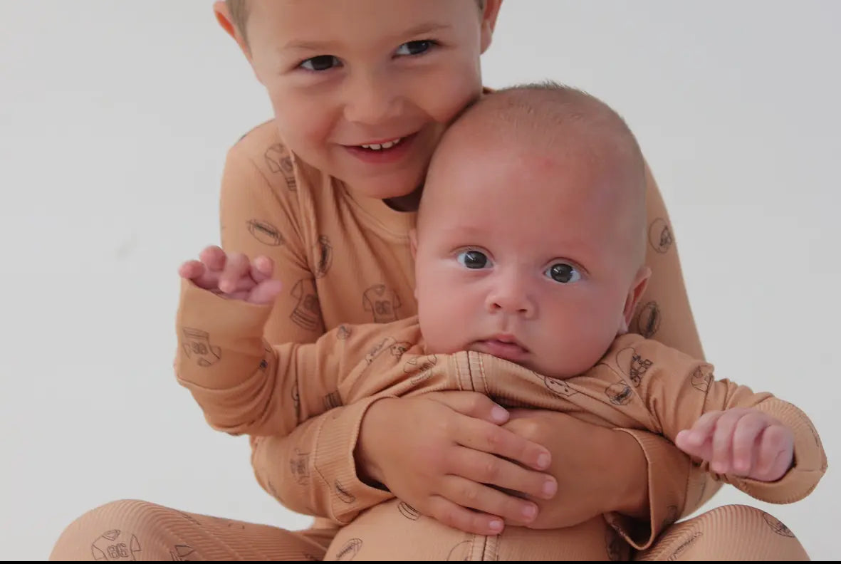 Bamboo Zip Pajama | Little Linebacker