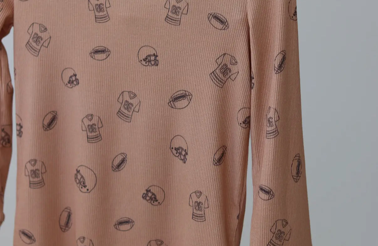 Two Piece Pajamas | Little Linebacker