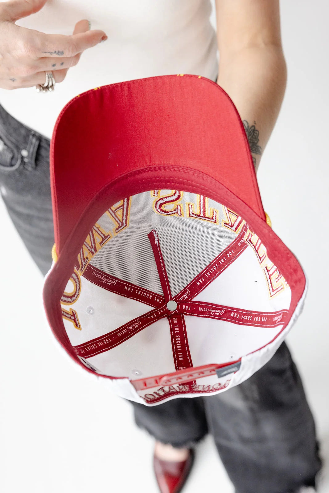 Iowa State Phipps Away Split 5 Panel Canvas Baseball Hat | White
