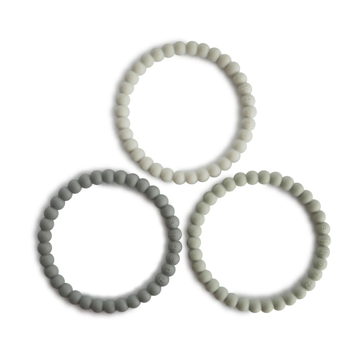 Pearl Teething Bracelet | Green Tea/Cool Gray/Sea Salt