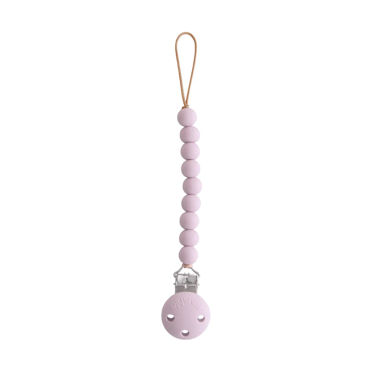 Silicone Pacifier Clip | Soft Lilac