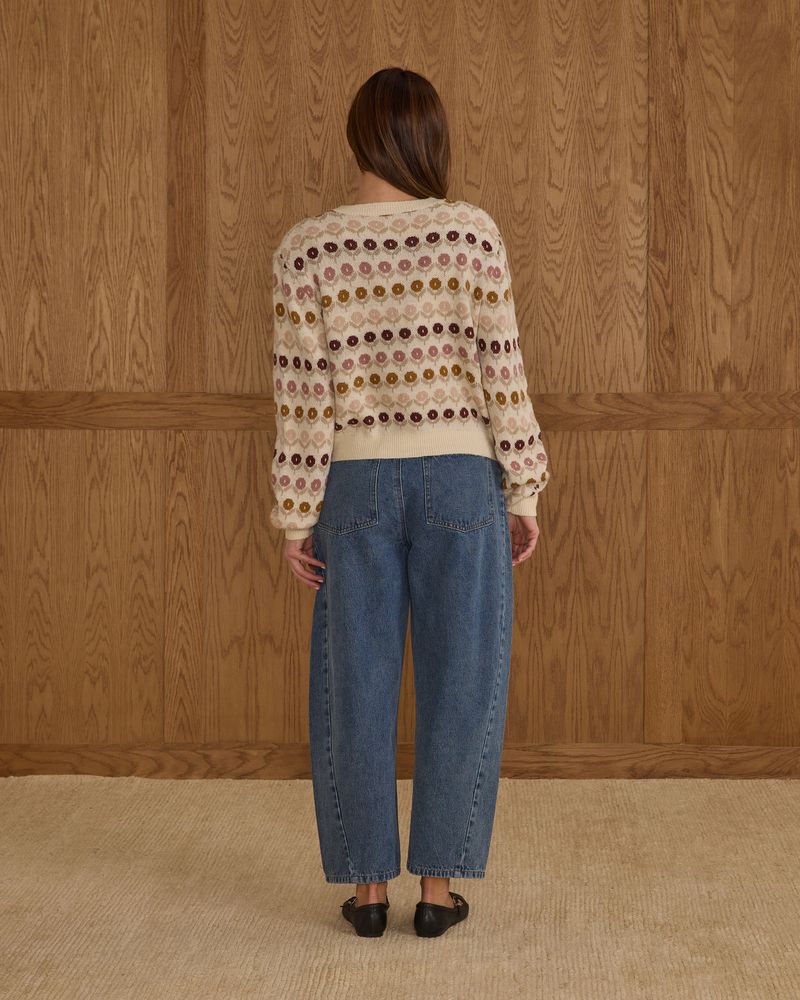 Cheyenne Cardigan || Floral Jacquard