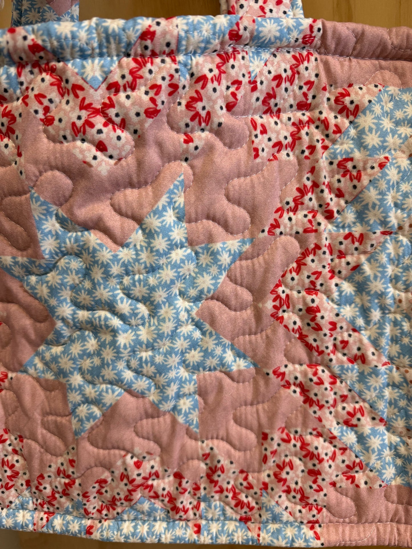 Quilted Duffle Bag | Adeline Patchwork Rose