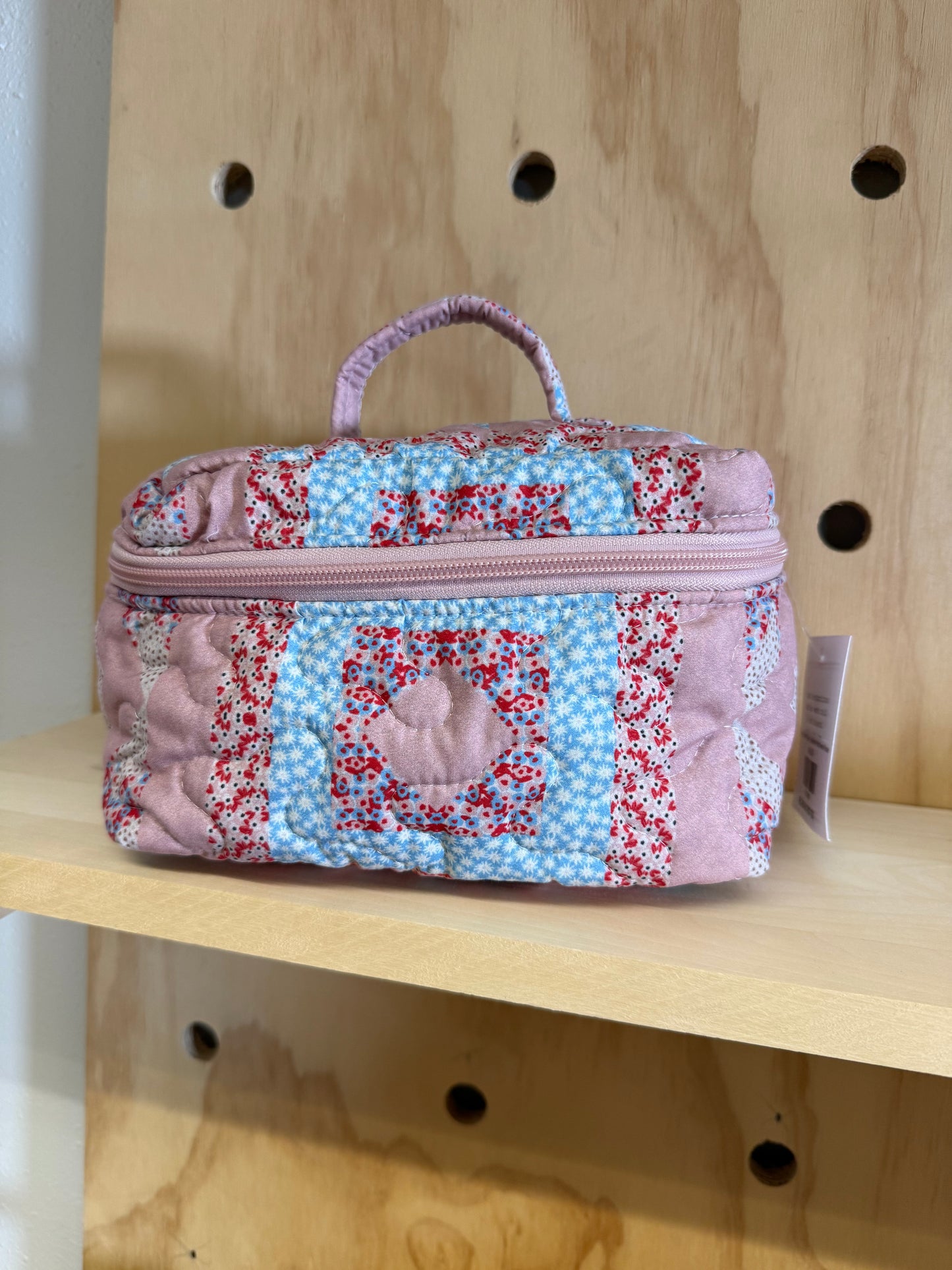 Quilted Travel Case | Adeline Patchwork Rose