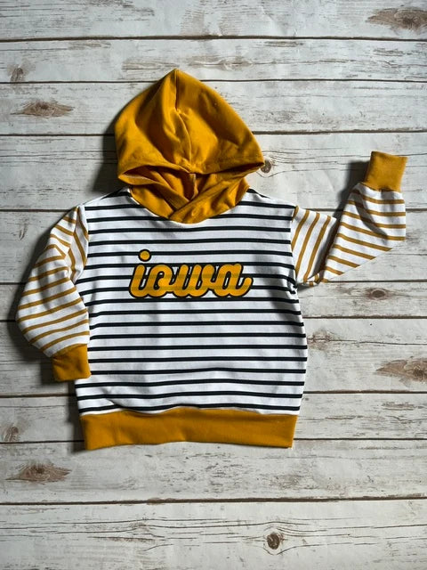 Stripes on Stripes Hoodie | Iowa