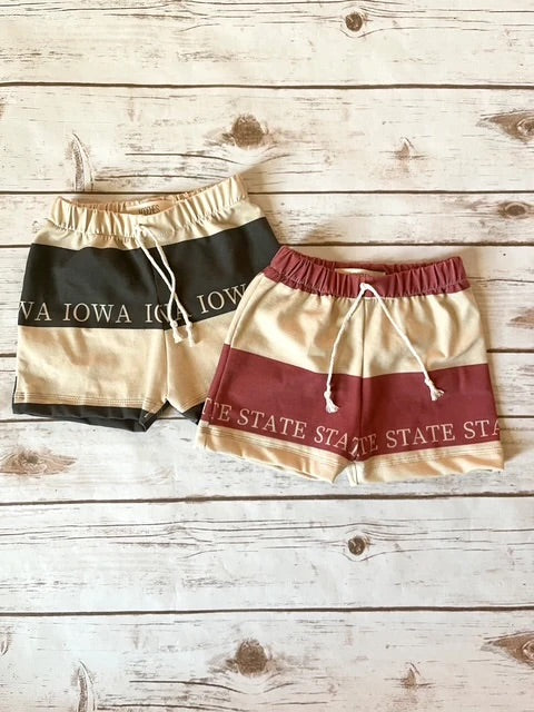 Rugby Stripe Shorts I Iowa