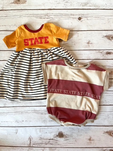 Rugby Stripe Romper I State