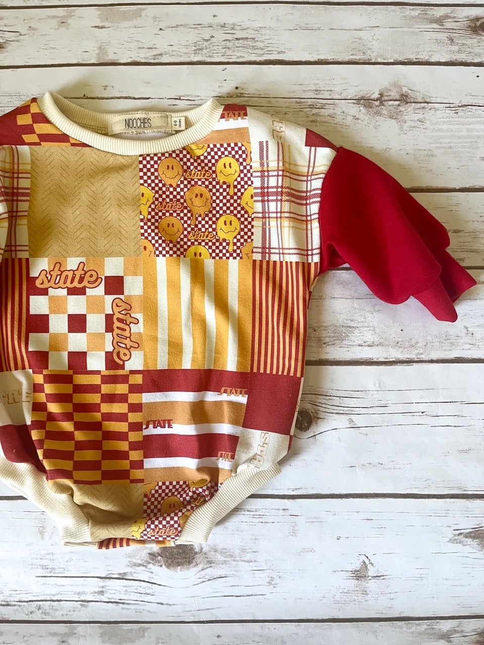 Oversized Patchwork Sweater Romper | State
