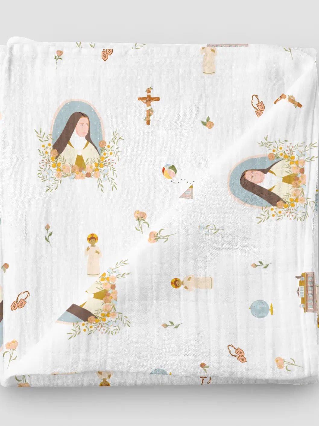 Muslin Swaddle | St. Therese Of Lisieux