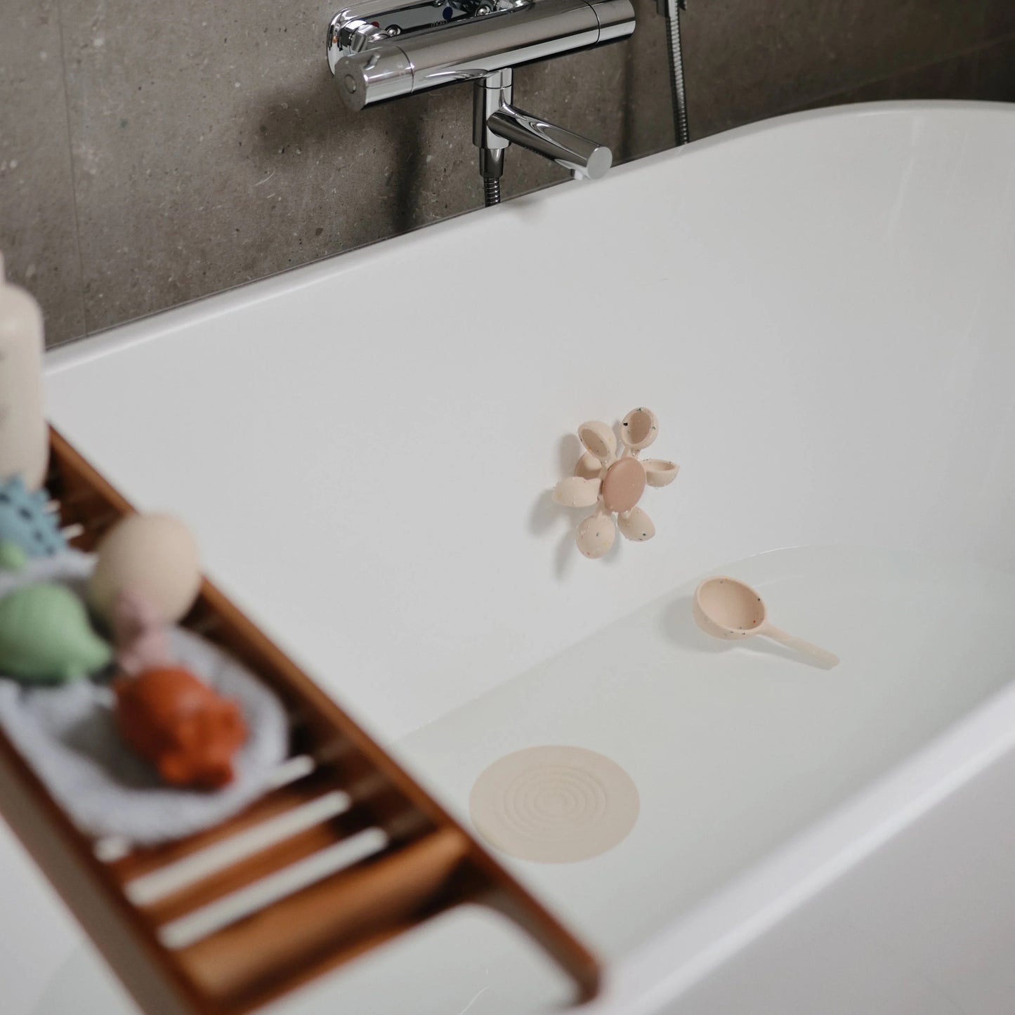 Silicone Drain Stopper | Blush/Shifting Sand