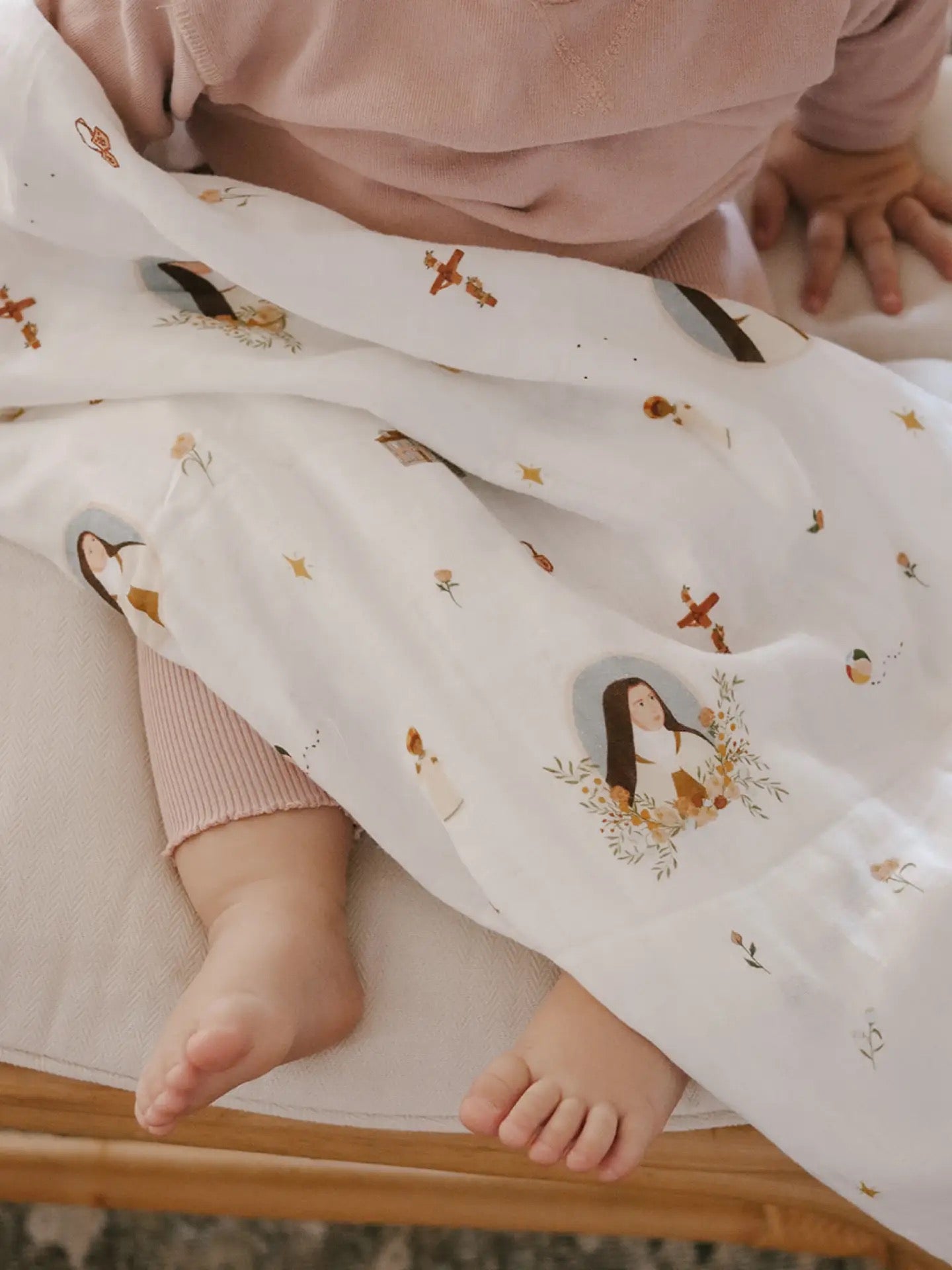 Muslin Swaddle | St. Therese Of Lisieux