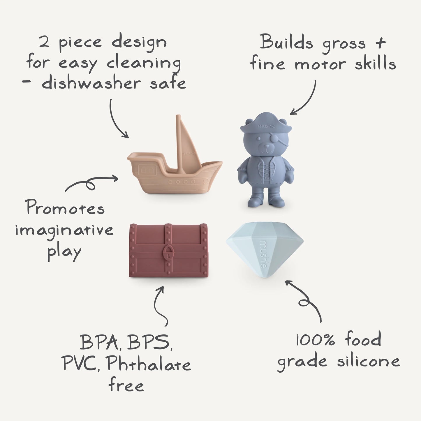 Bath Play Set | Pirate