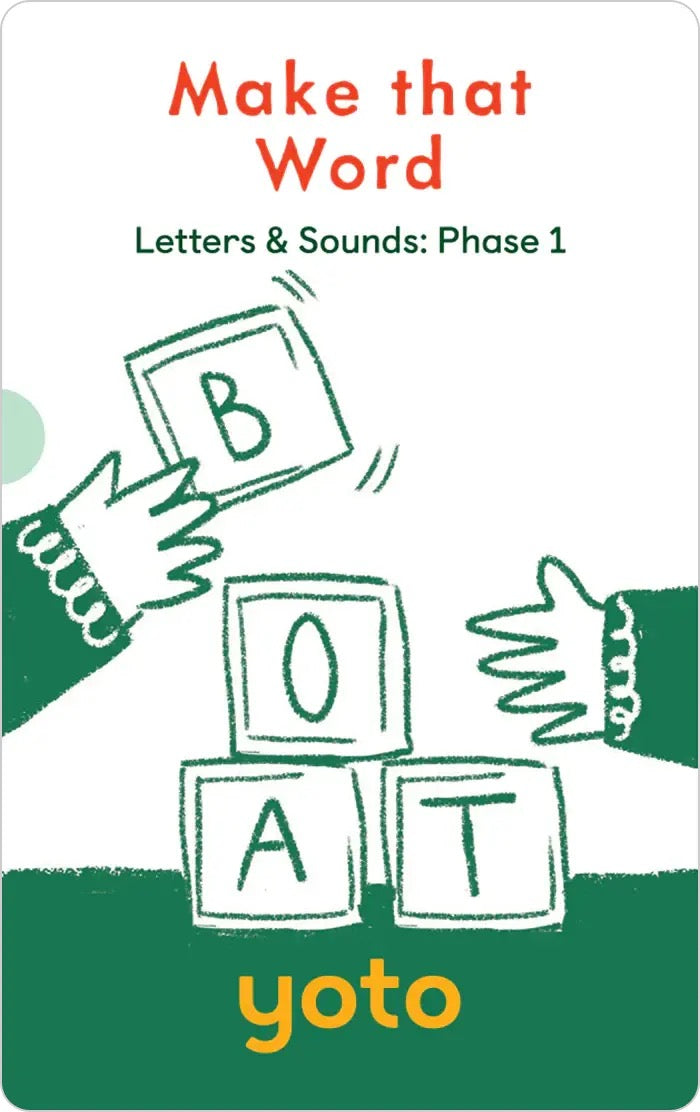 Yoto Card | Phonics: Letter & Sounds/Phase 1