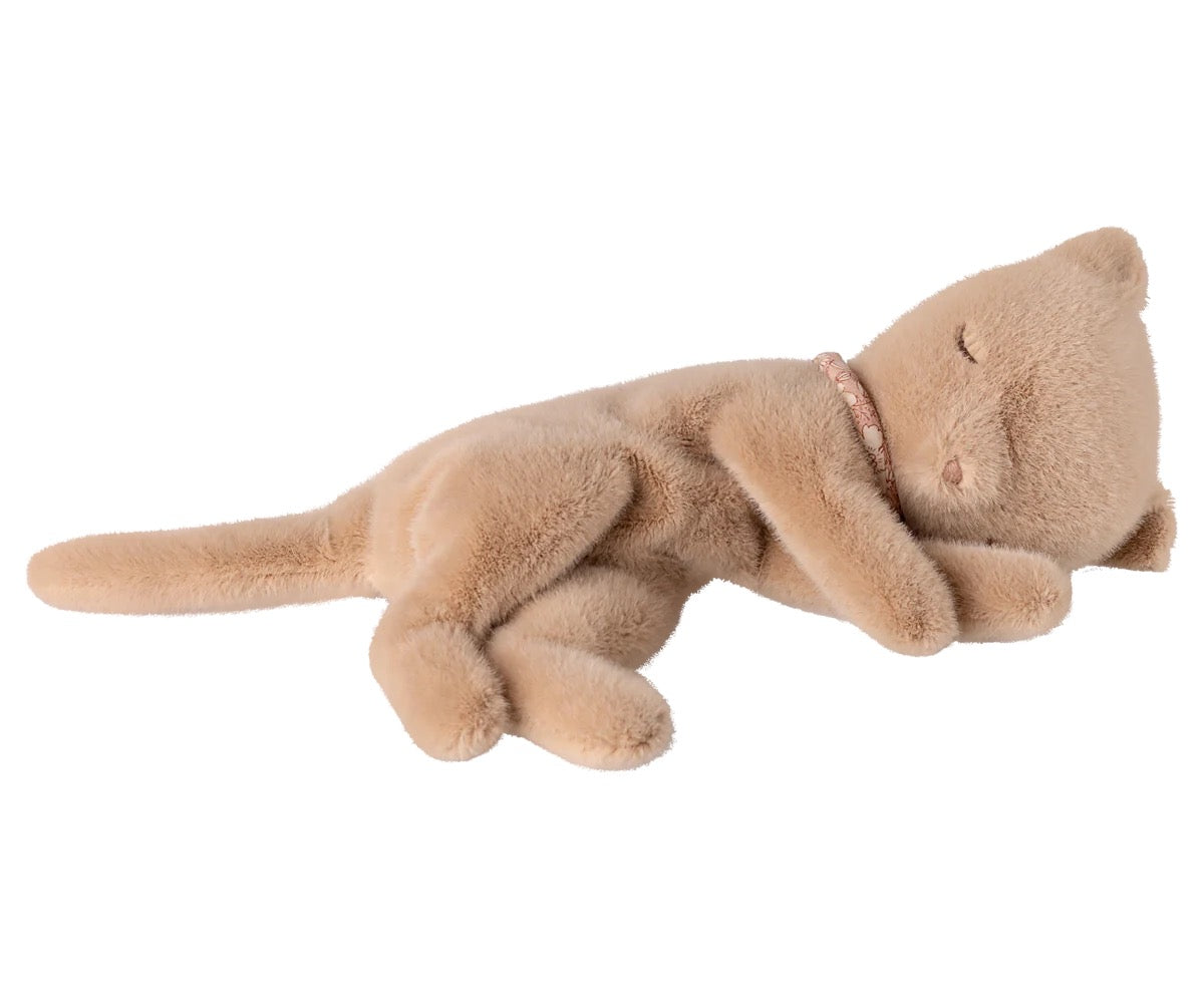 Cream Peach Sleeping Kitten | Small