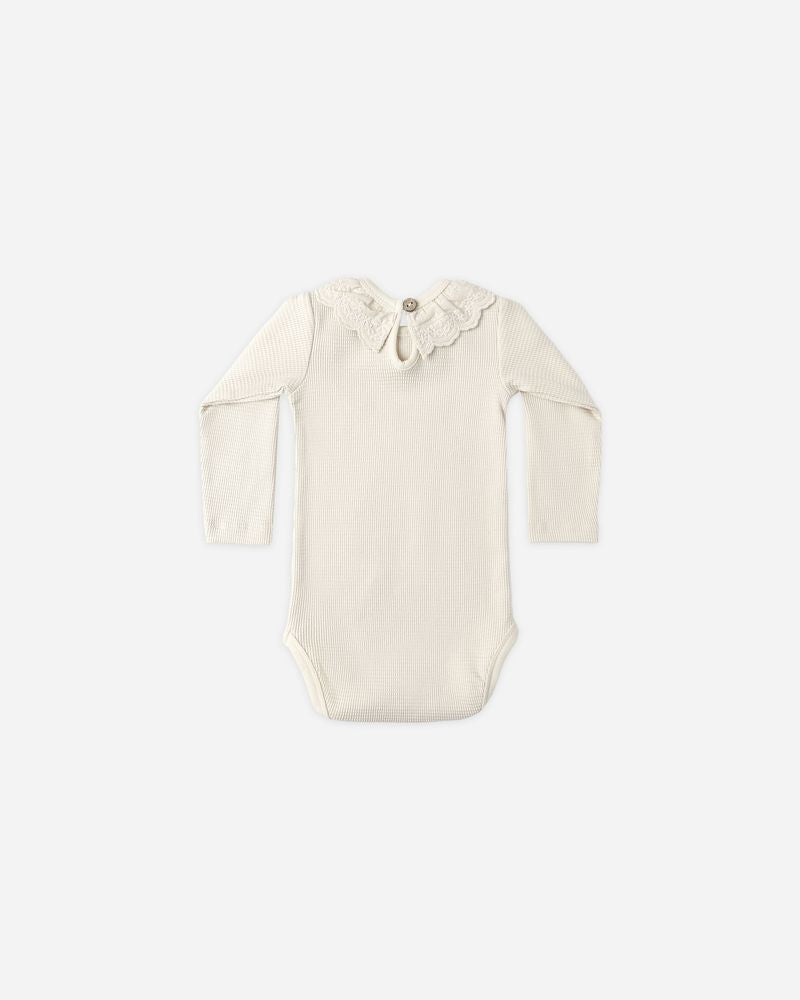 Ruffle Collar Bodysuit | Natural