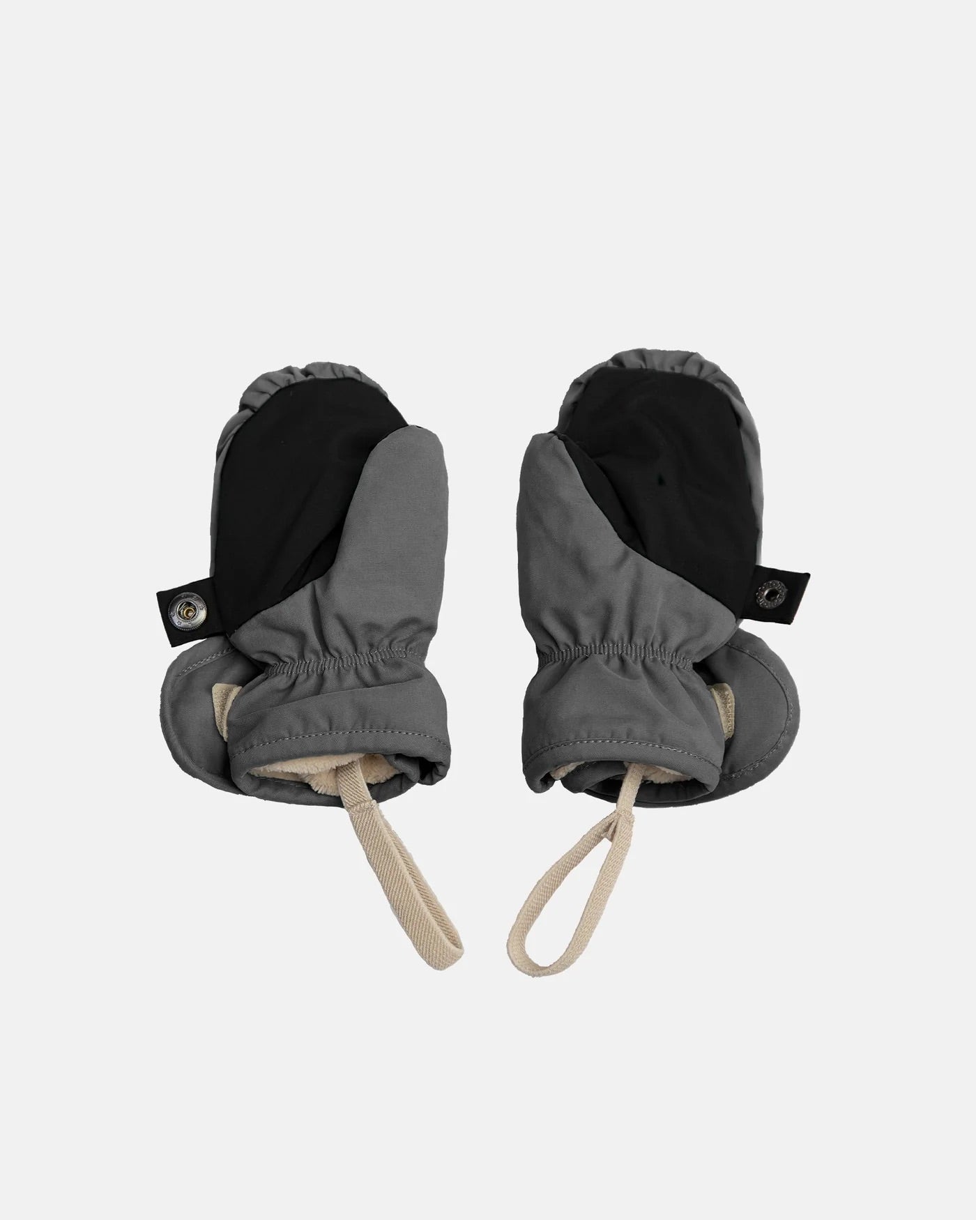 Benji Plush Mittens | Smokey
