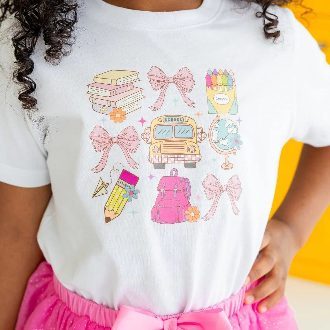 Coquette Short Sleeve T-Shirt | School Doodle