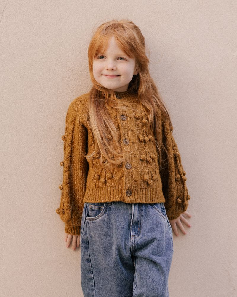 Bobble Cardigan | Golden