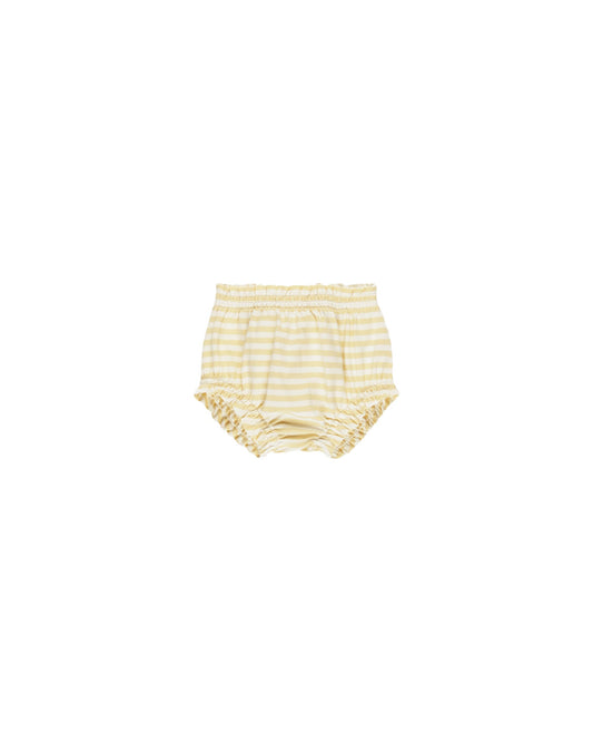 Gathered Bloomer I Yellow Stripe