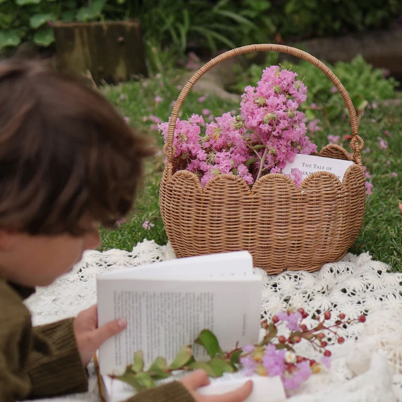 Petal Basket I Natural