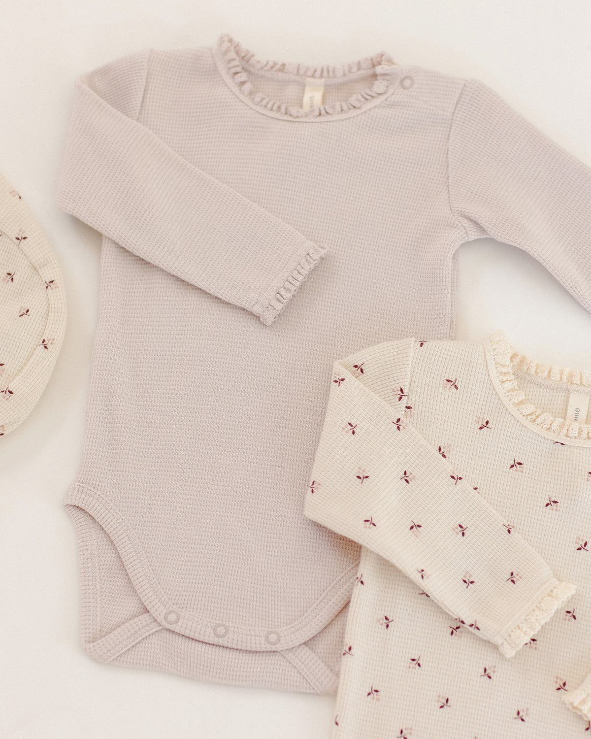 Waffle Long Sleeve Bodysuit | Lilac Mist