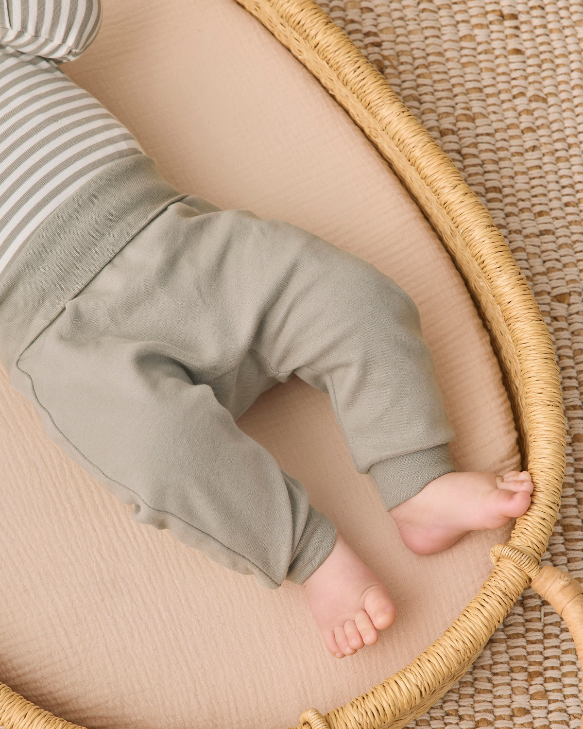 Side Snap Bodysuit + Pant Set | Laurel Stripe