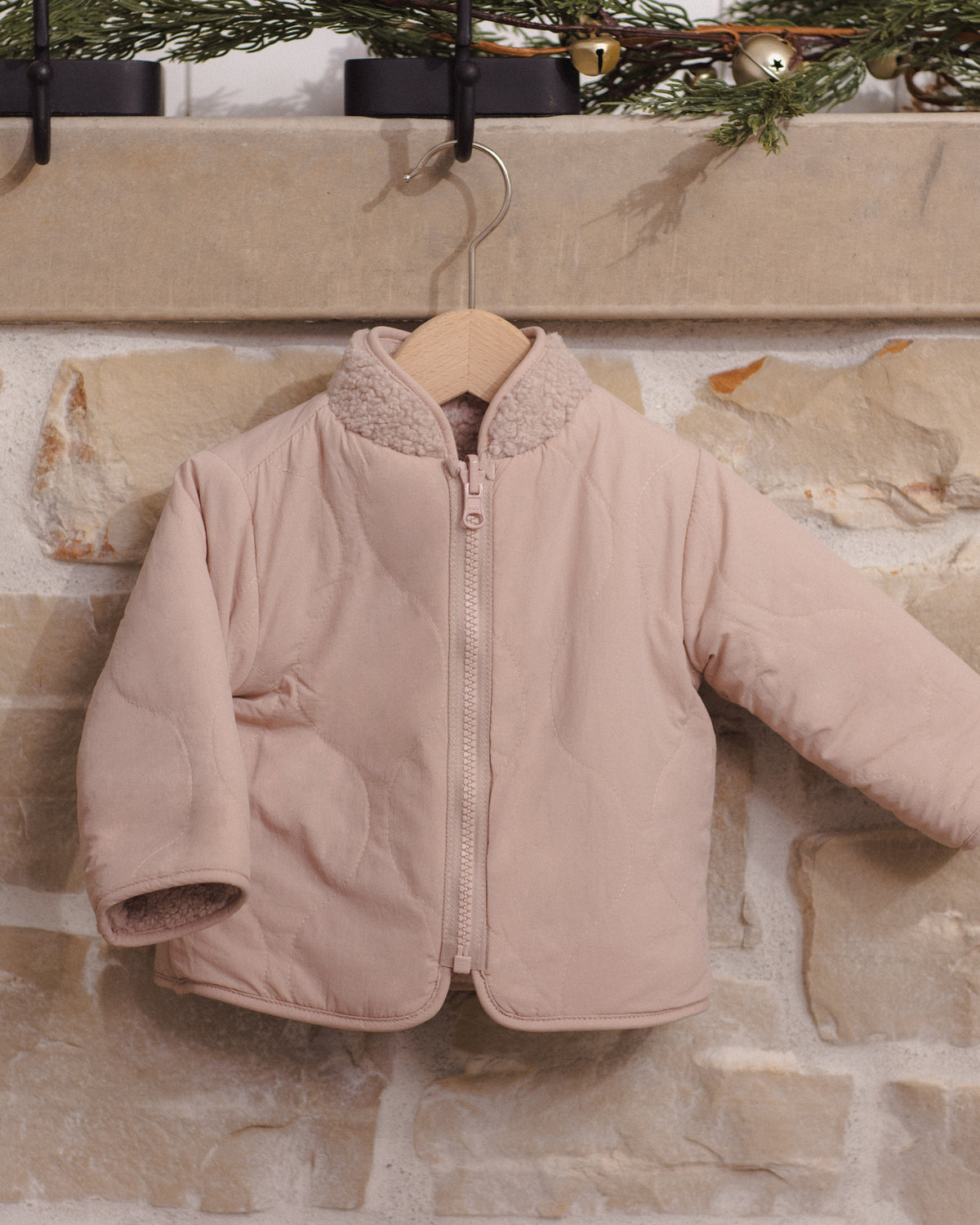 Shearling Zip Jacket | Rose Water