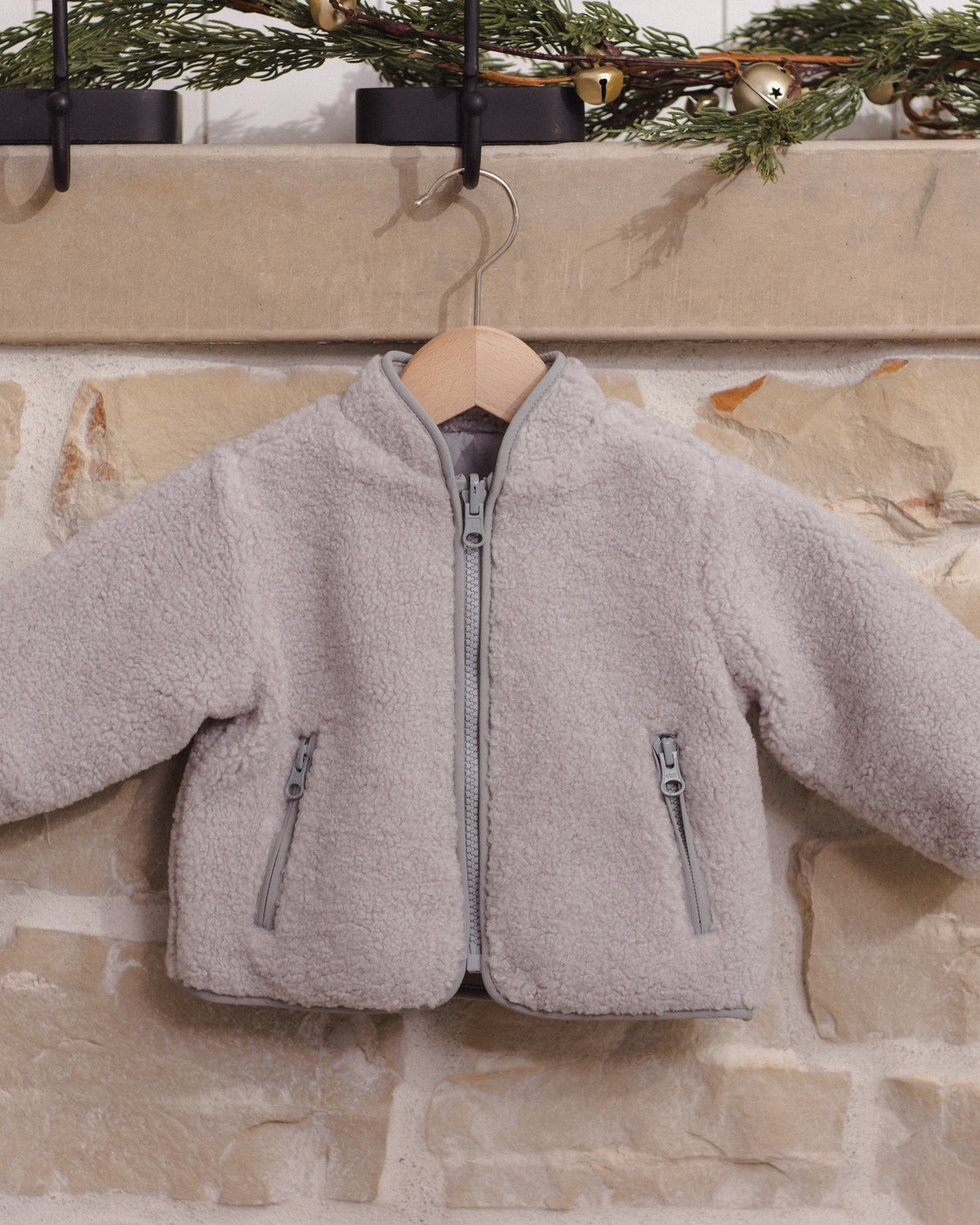Shearling Zip Jacket | Fog