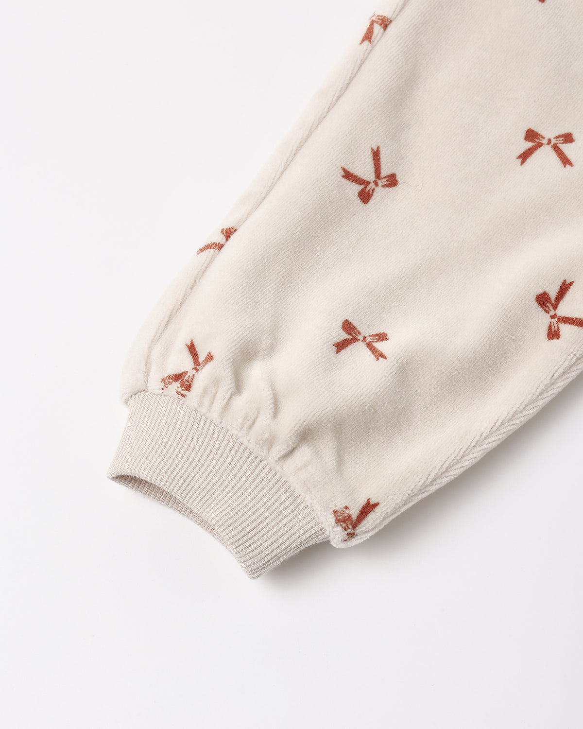 Velour Relaxed Sweatpants | Bows