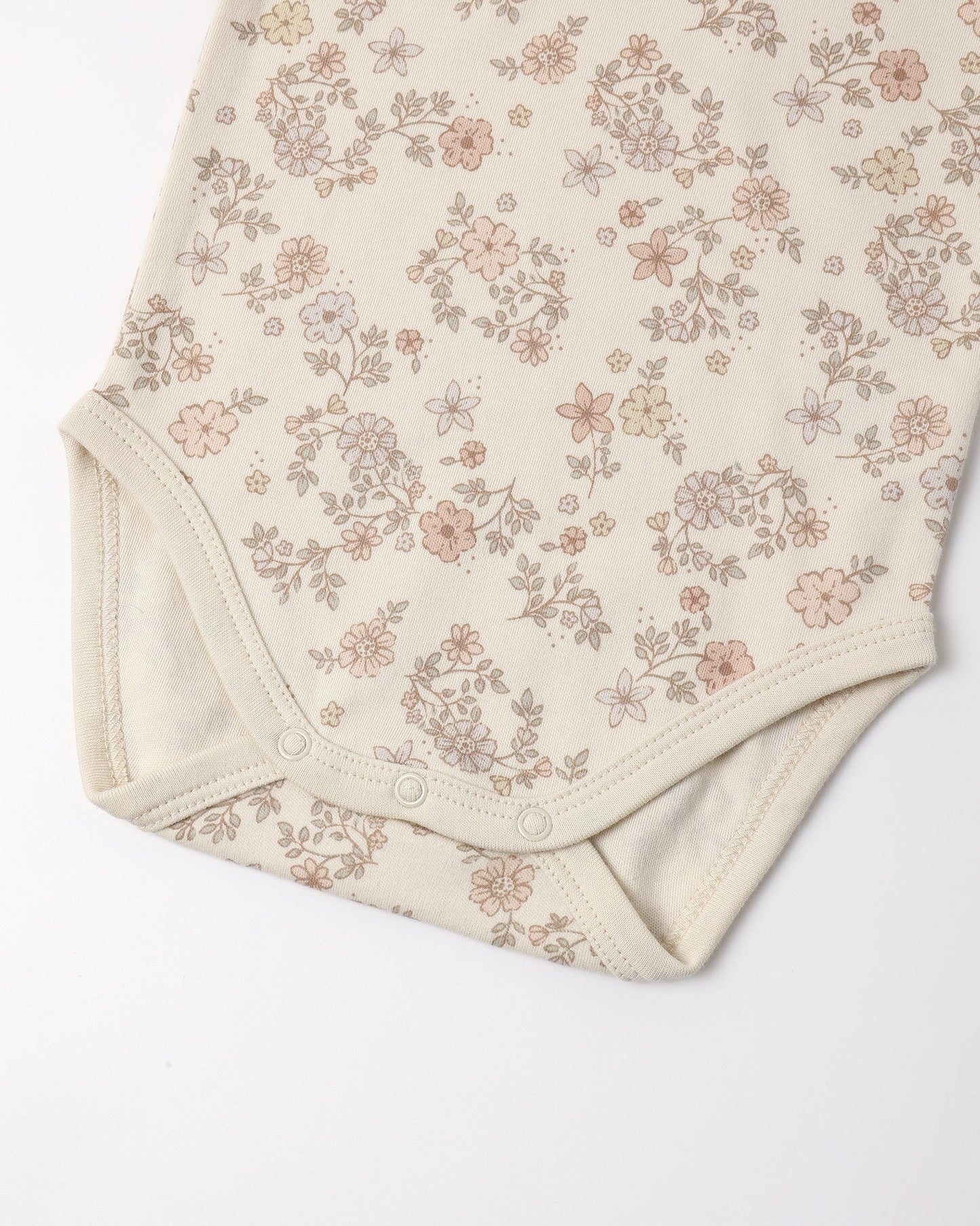 Jersey Bodysuit, 2 Pack | Floral Vine/Dusty Rose