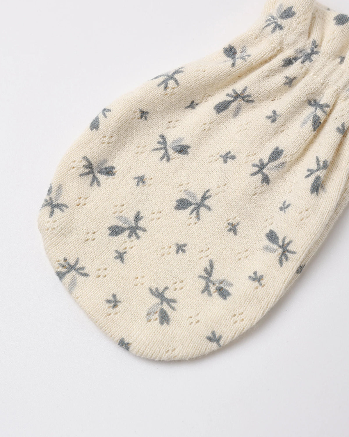 No Scratch Mittens, Set of 2 | Blue Ditsy/Heart Ditsy
