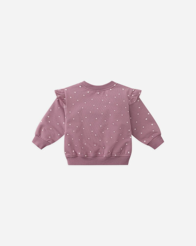 Relaxed Fleece Sweatshirt | Polka Dot