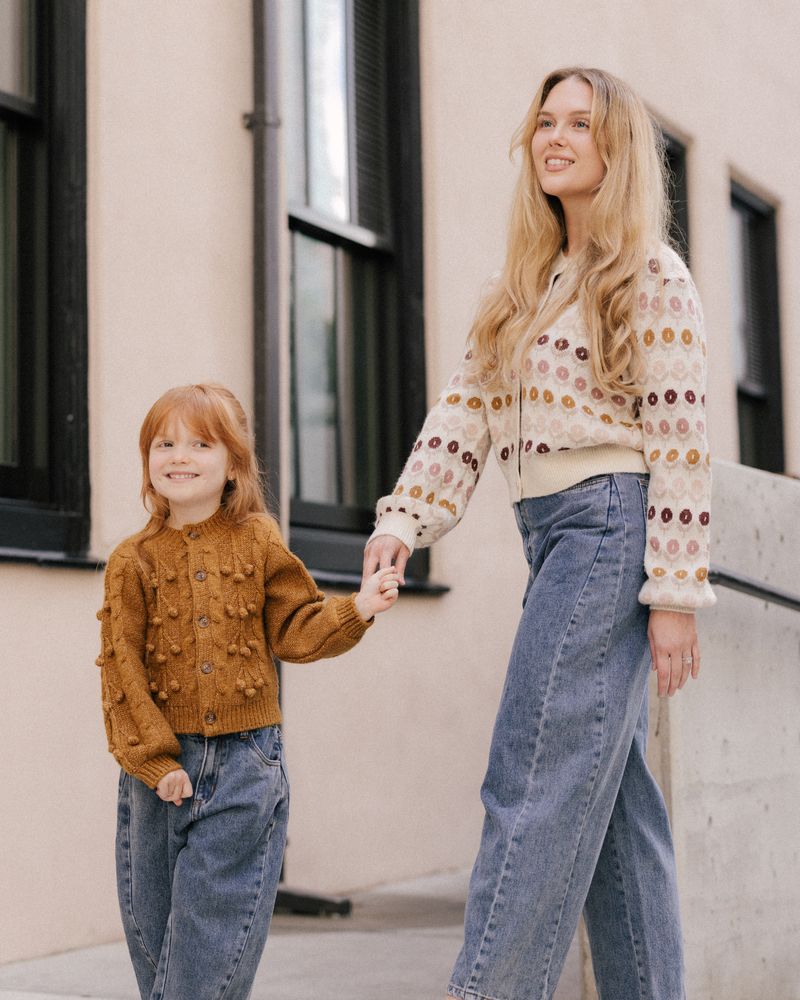 Bobble Cardigan | Golden