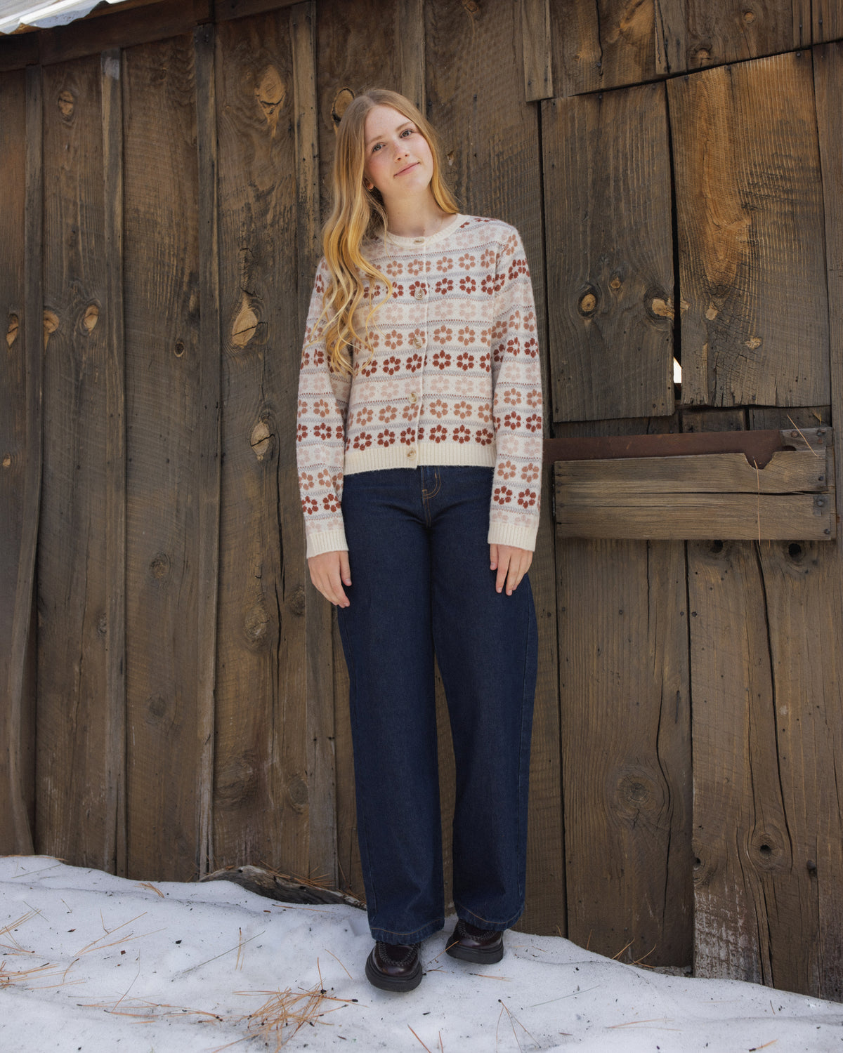 Women's Cheyenne Cardigan | Flower Faire Isle