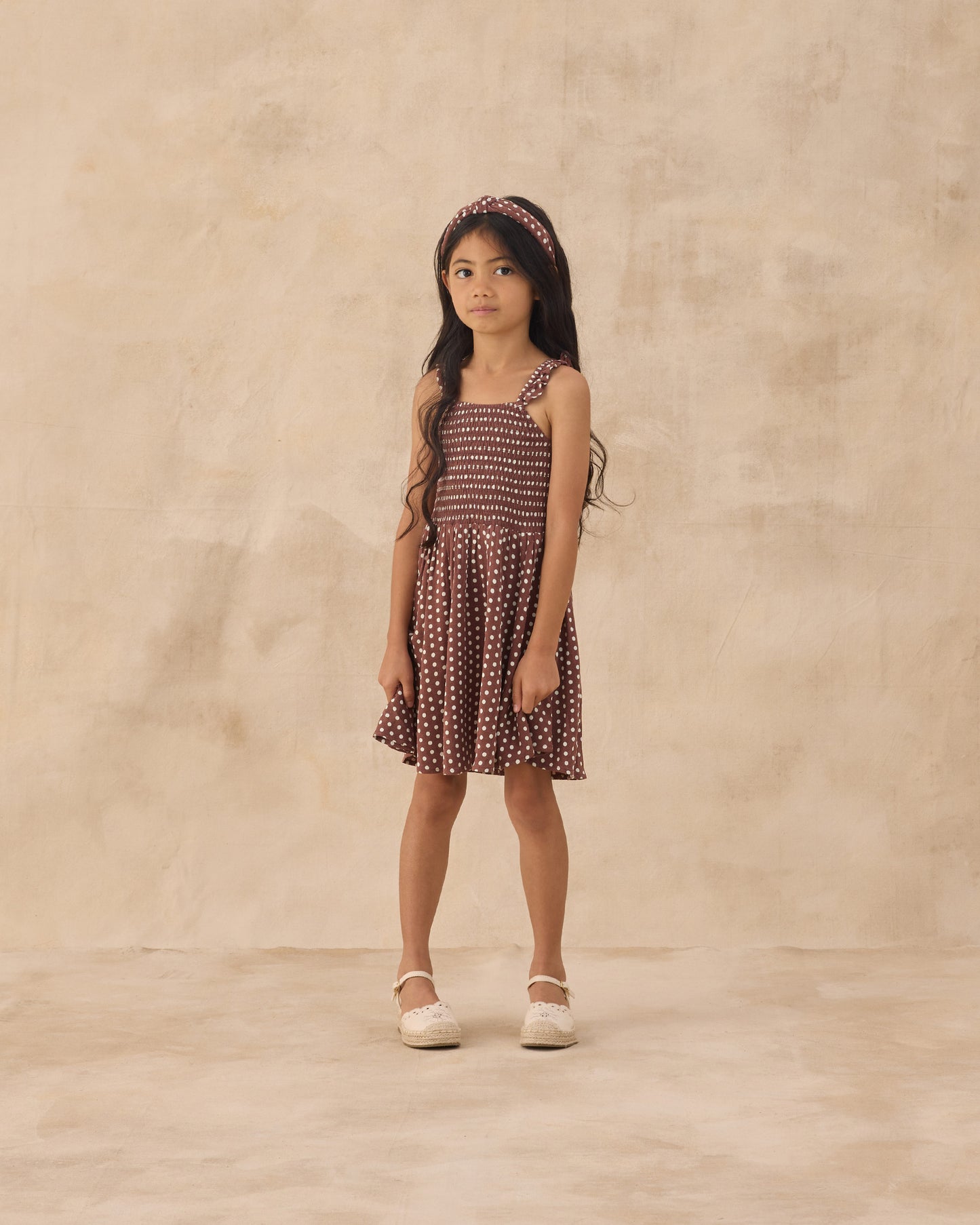 Lainey Dress | Chocolate Polka Dot