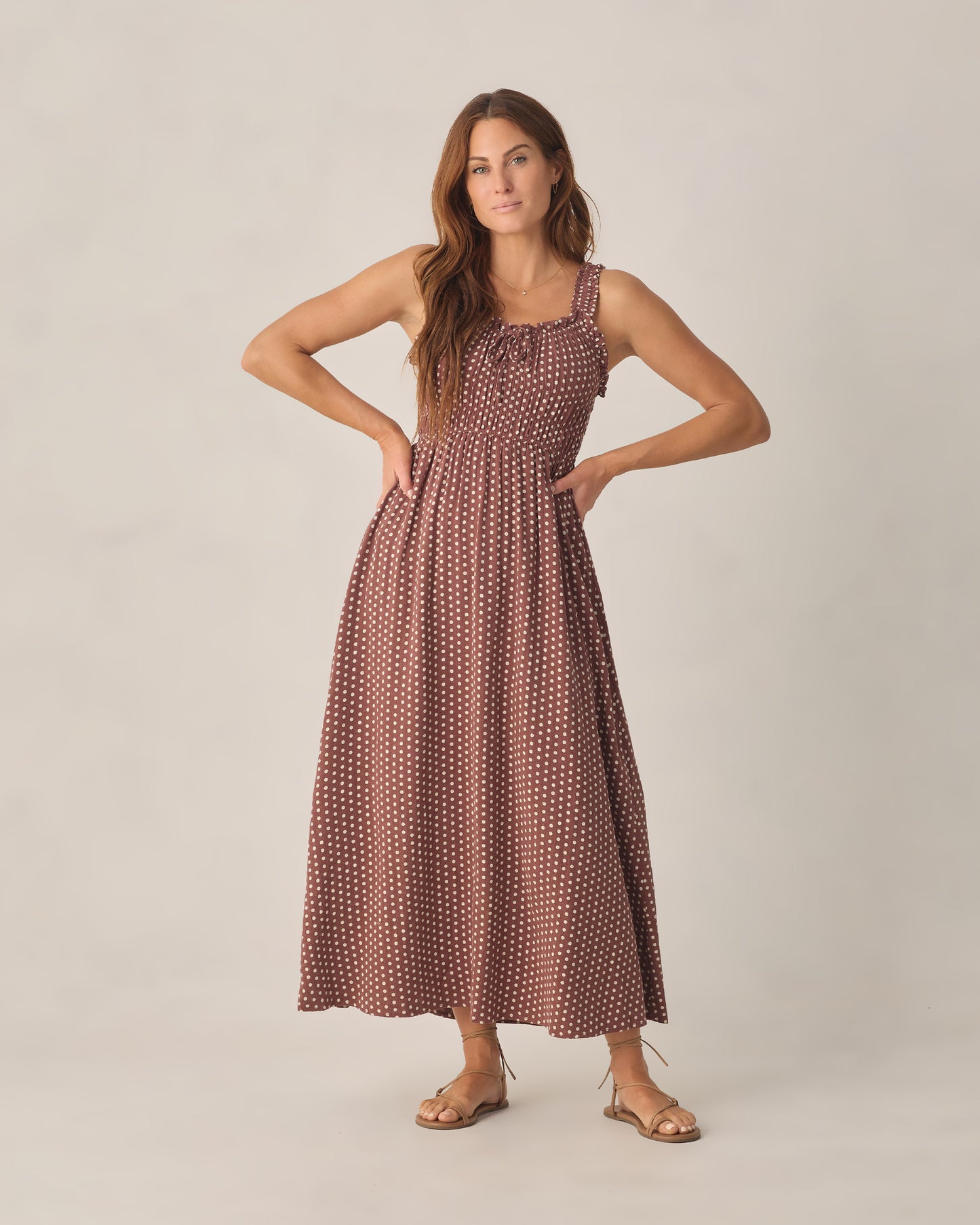 Jane Dress || Chocolate Polka Dot