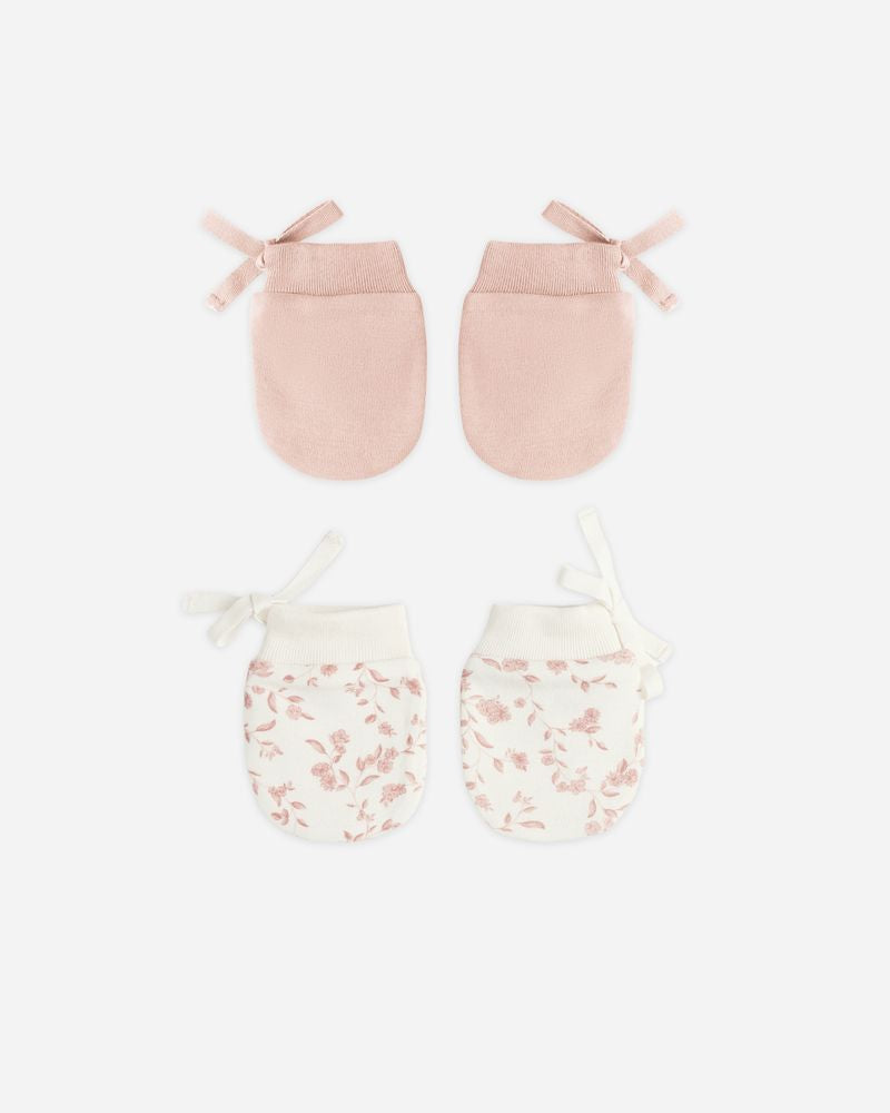 No Scratch Mittens | Rose/French Garden