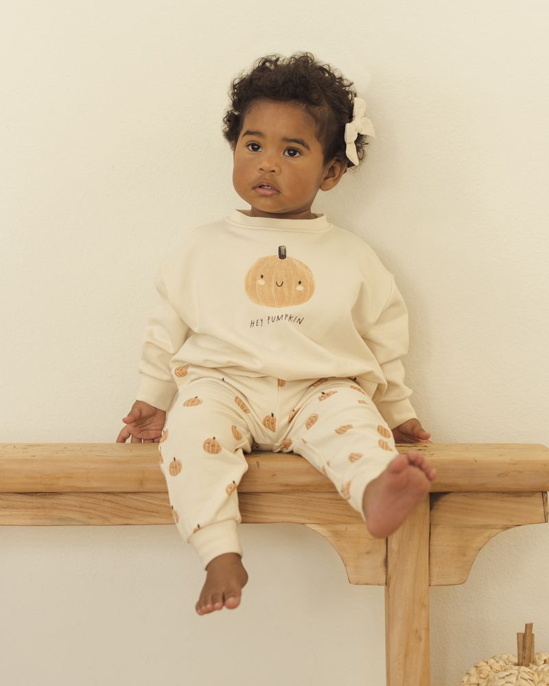 Relaxed Fleece Sweatpants | Smiley Pumpkins