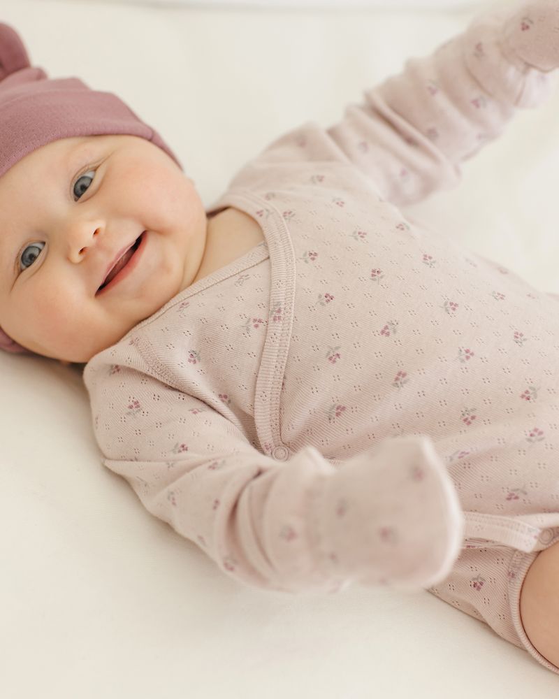 Side Snap Bodysuit | Lilac Ditsy