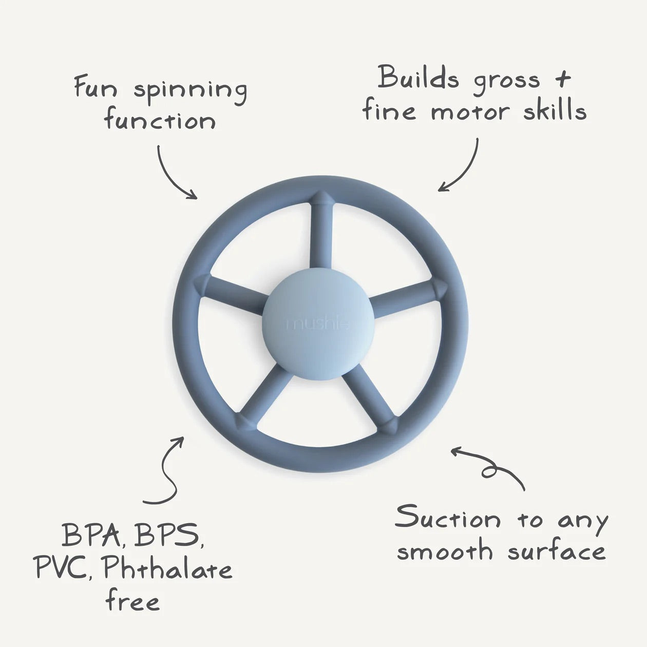 Suction Spinner Toy I Wheel