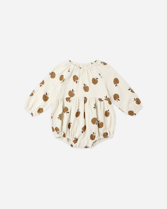 Long Sleeve Bubble Romper | Golden Apples