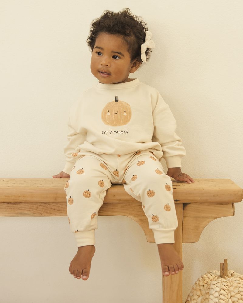 Relaxed Fleece Sweatpants | Smiley Pumpkins