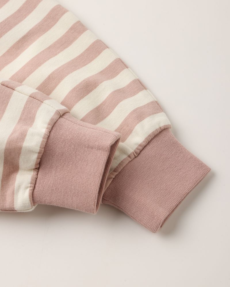 Relaxed Sweatpants | Pink Stripe
