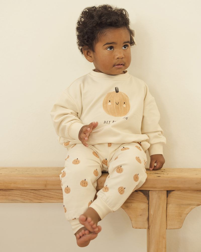 Relaxed Fleece Sweatshirt | Pumpkin