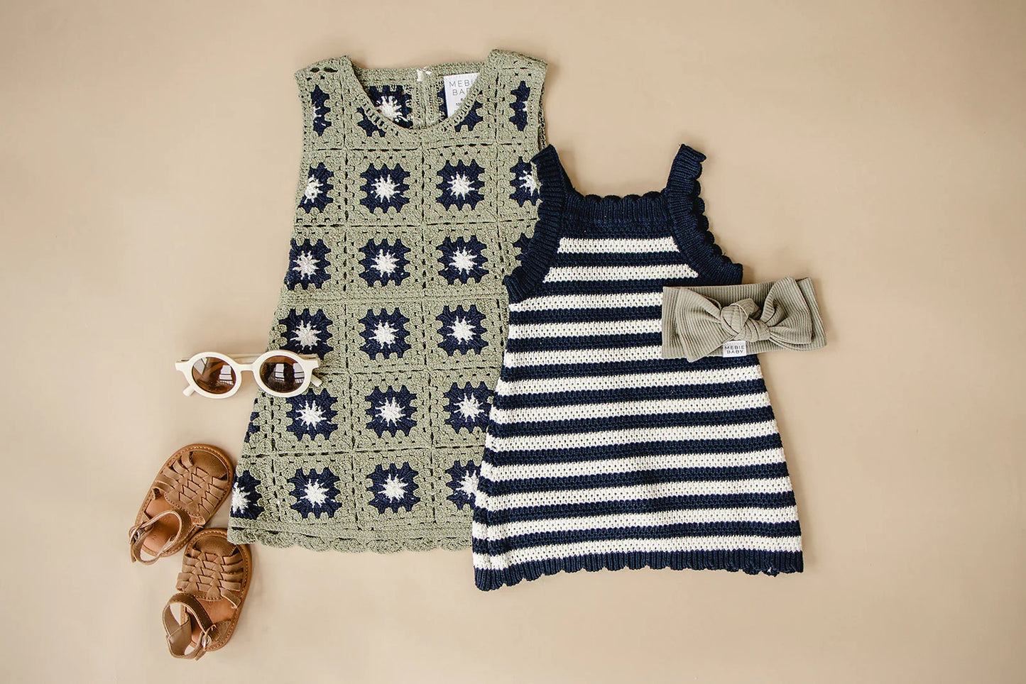Knit Tank Dress I Navy Stripe