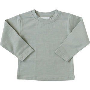 Long Sleeve Cotton Tee | Sage