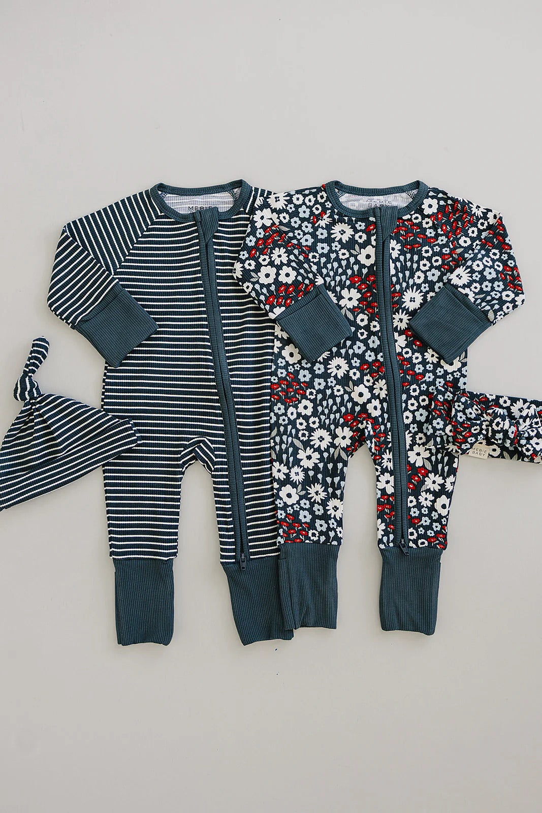 Ribbed Bamboo Zipper | Americana Floral
