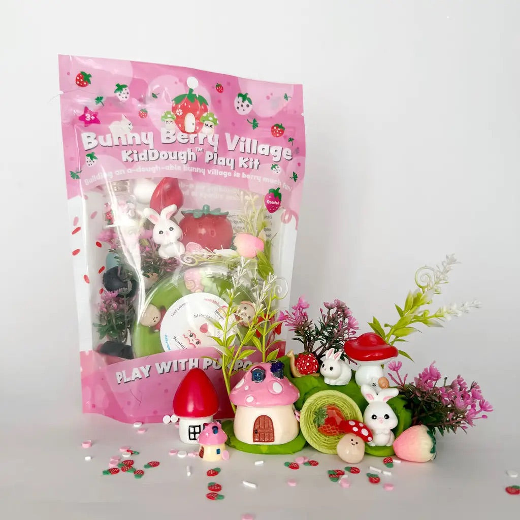 KidDough Play Kit I Bunny Berry Village